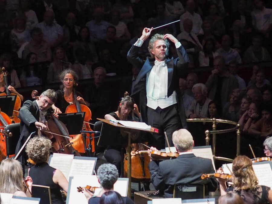 Thomas Sondergard, conducting the BBC National Orchestra of Wales at The BBC Proms