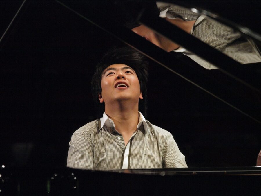 Lang Lang in rehearsal at the Royal Albert Hall for the BBC Proms.