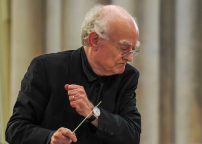 Sir John Rutter, conductor, composer at Bath Abbey