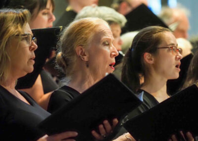 One of the American Choirs performing at Bath Abbey